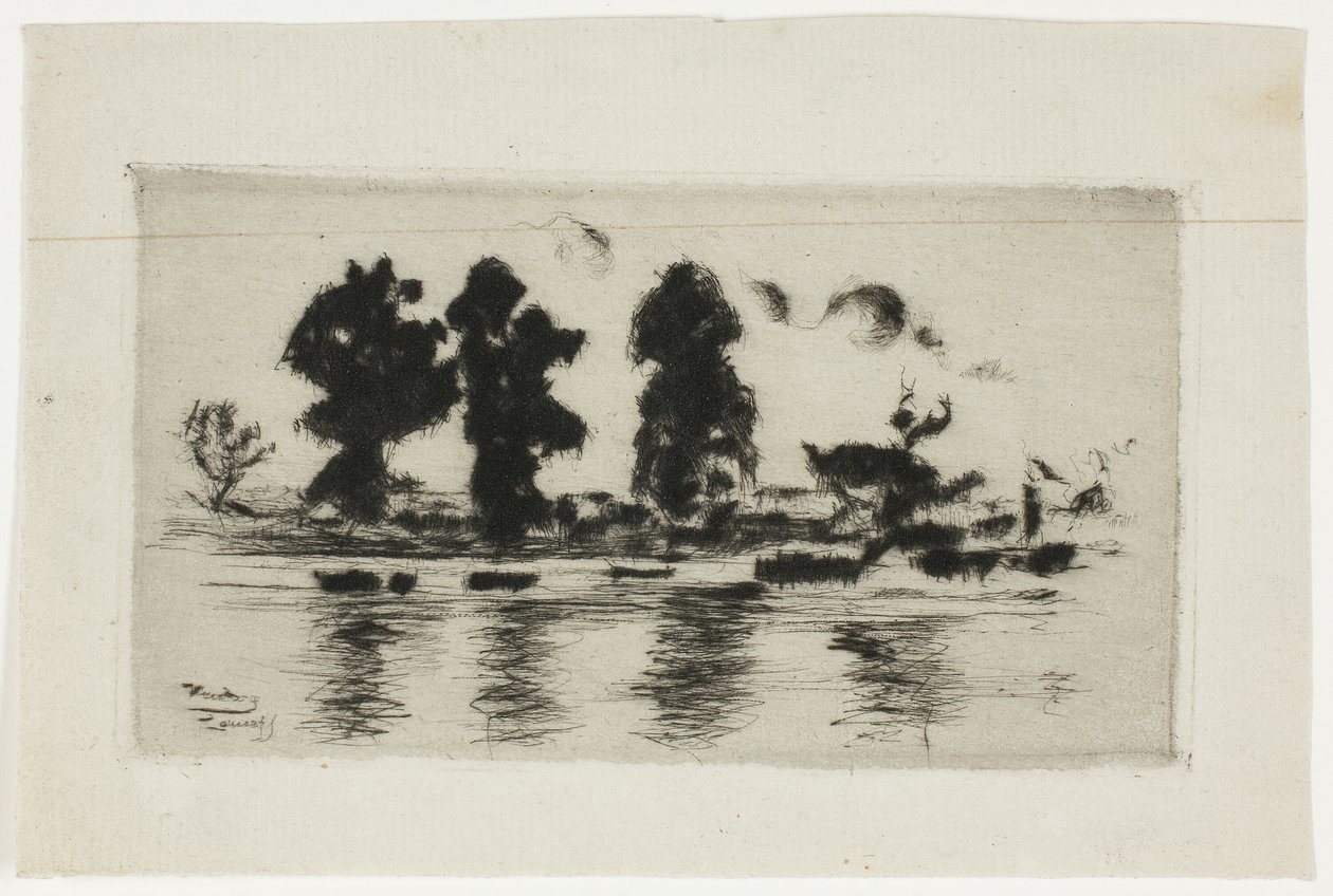 Il Tamigi, sera da Theodore Roussel