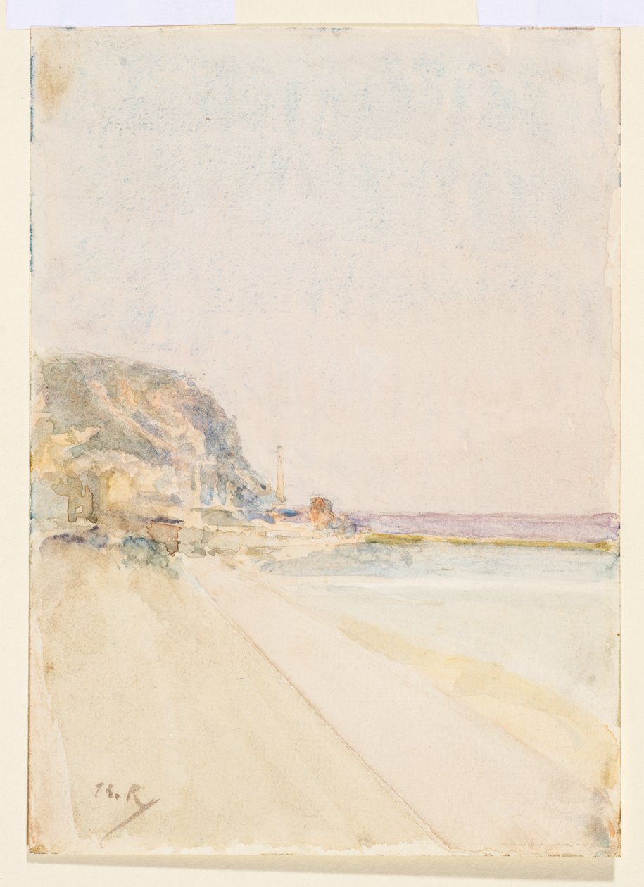 Veduta della scogliera orientale, Hastings da Theodore Roussel