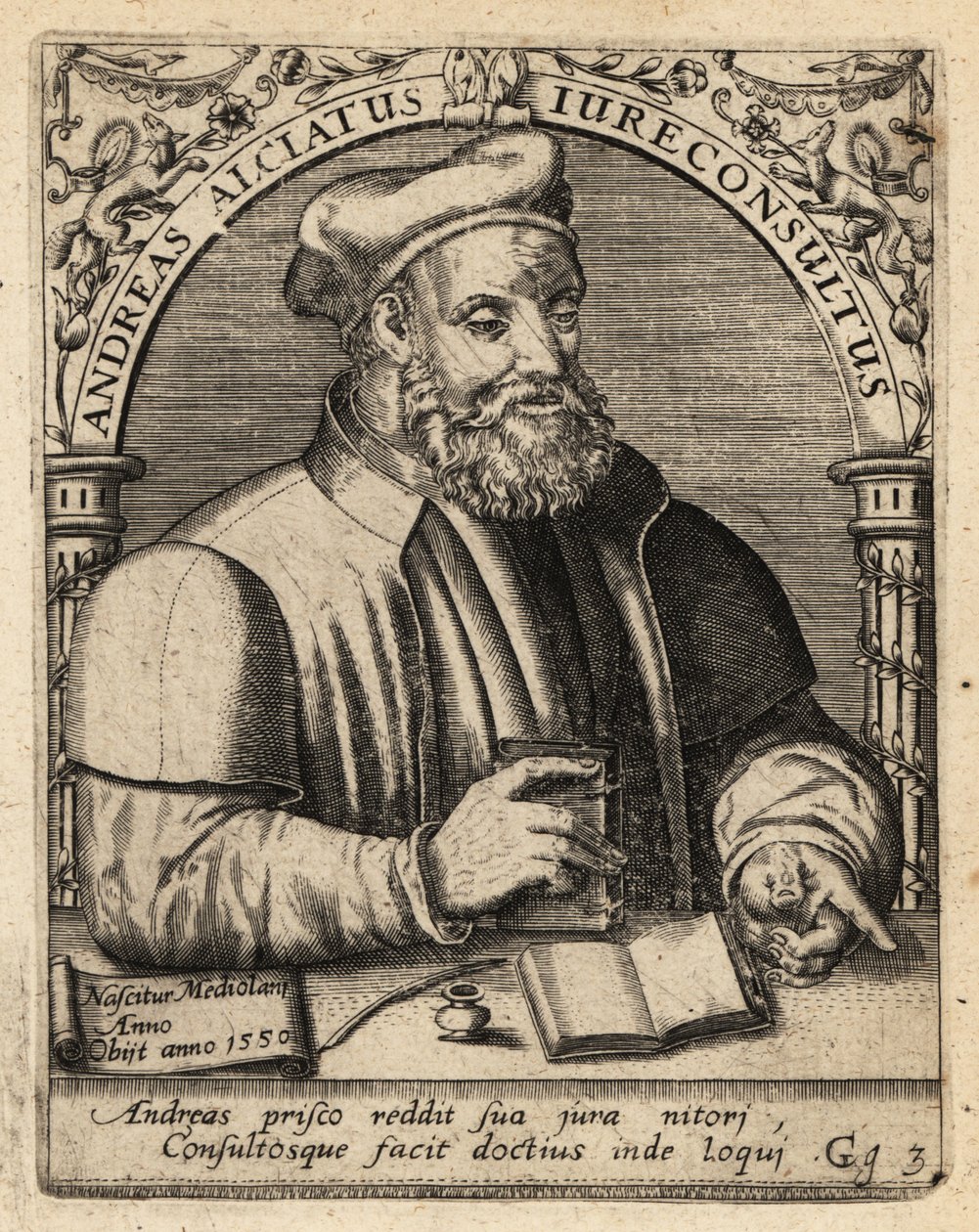 Andrea Alciato da Theodore de Bry