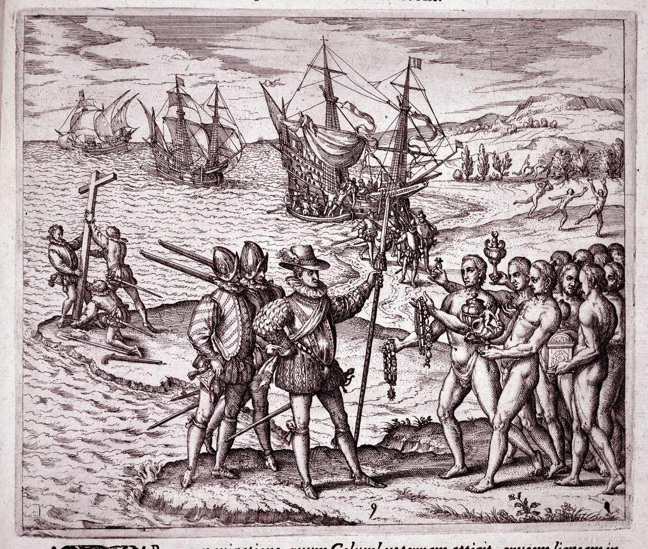 Arrivo di Cristoforo Colombo sull
