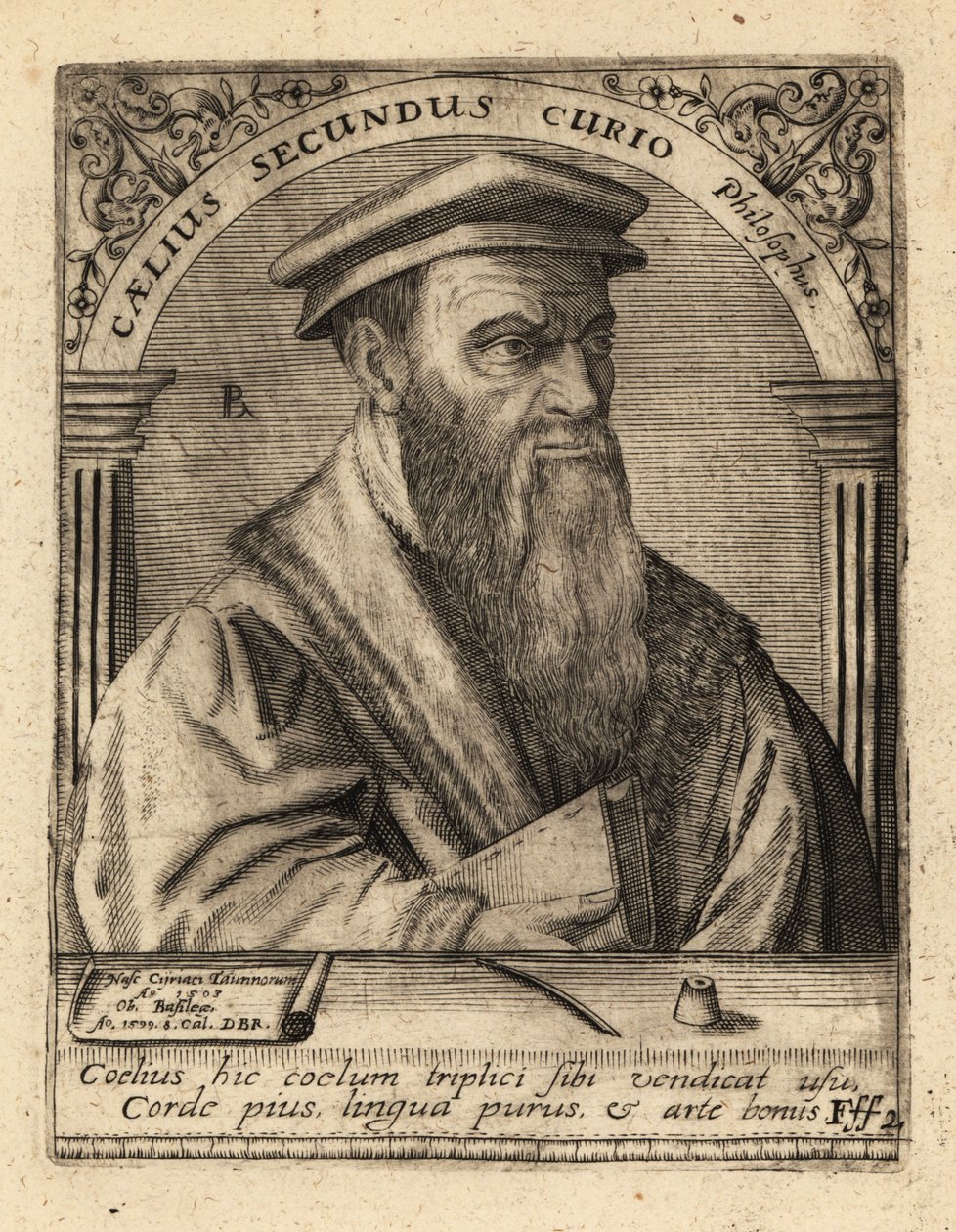 Celio Secondo Curione, umanista italiano da Theodore de Bry