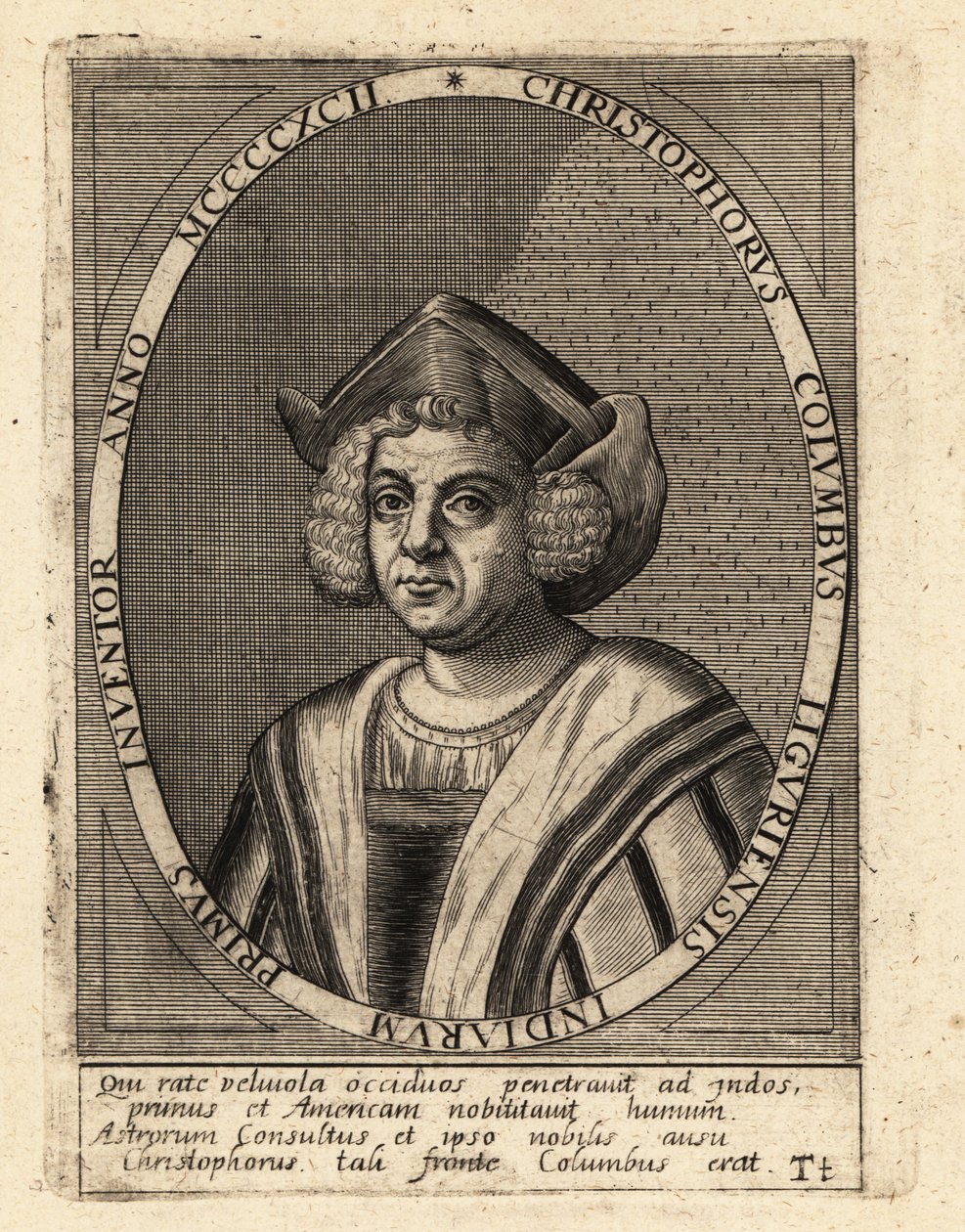 Cristoforo Colombo da Theodore de Bry