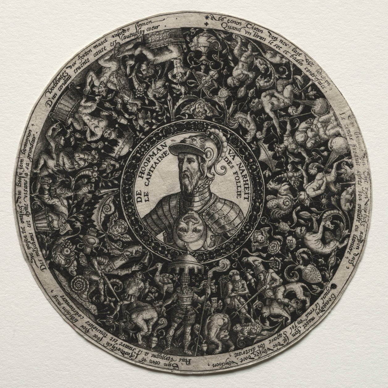 Progetto per un piatto con medaglioni, c. 1558 da Theodore de Bry