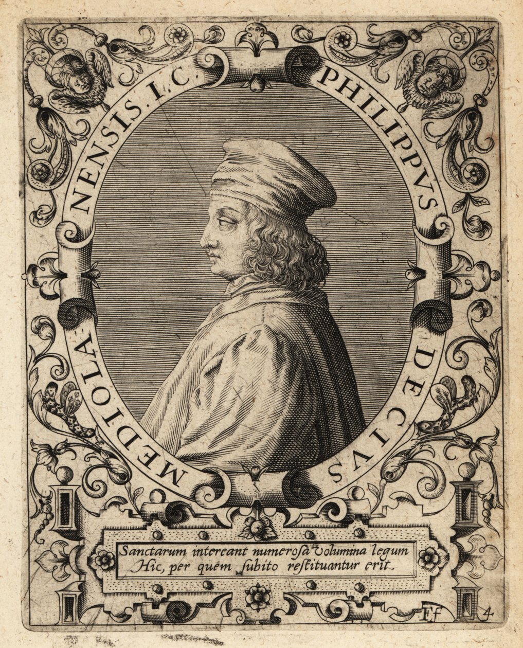 Filippo Decio da Theodore de Bry
