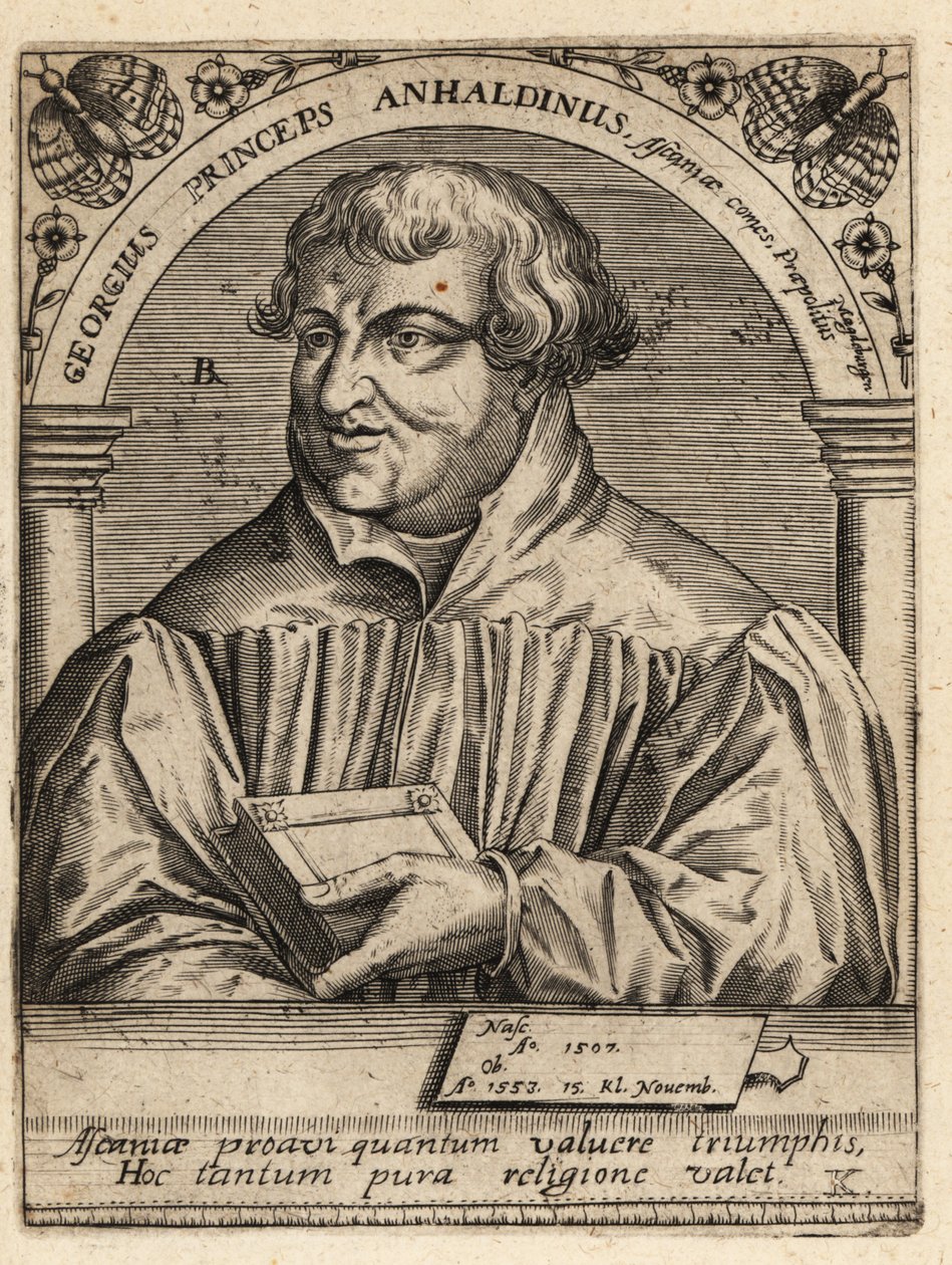Giorgio III, Principe di Anhalt-Dessau da Theodore de Bry