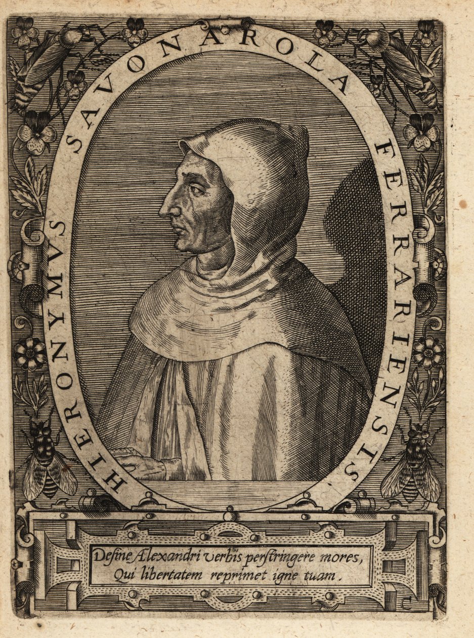 Girolamo Savonarola da Theodore de Bry