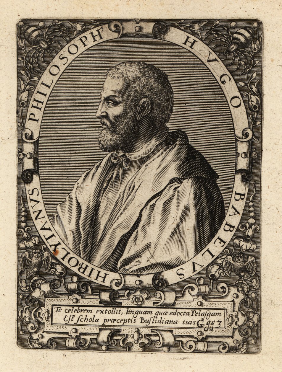 Hugues Babet, filosofo francese da Theodore de Bry
