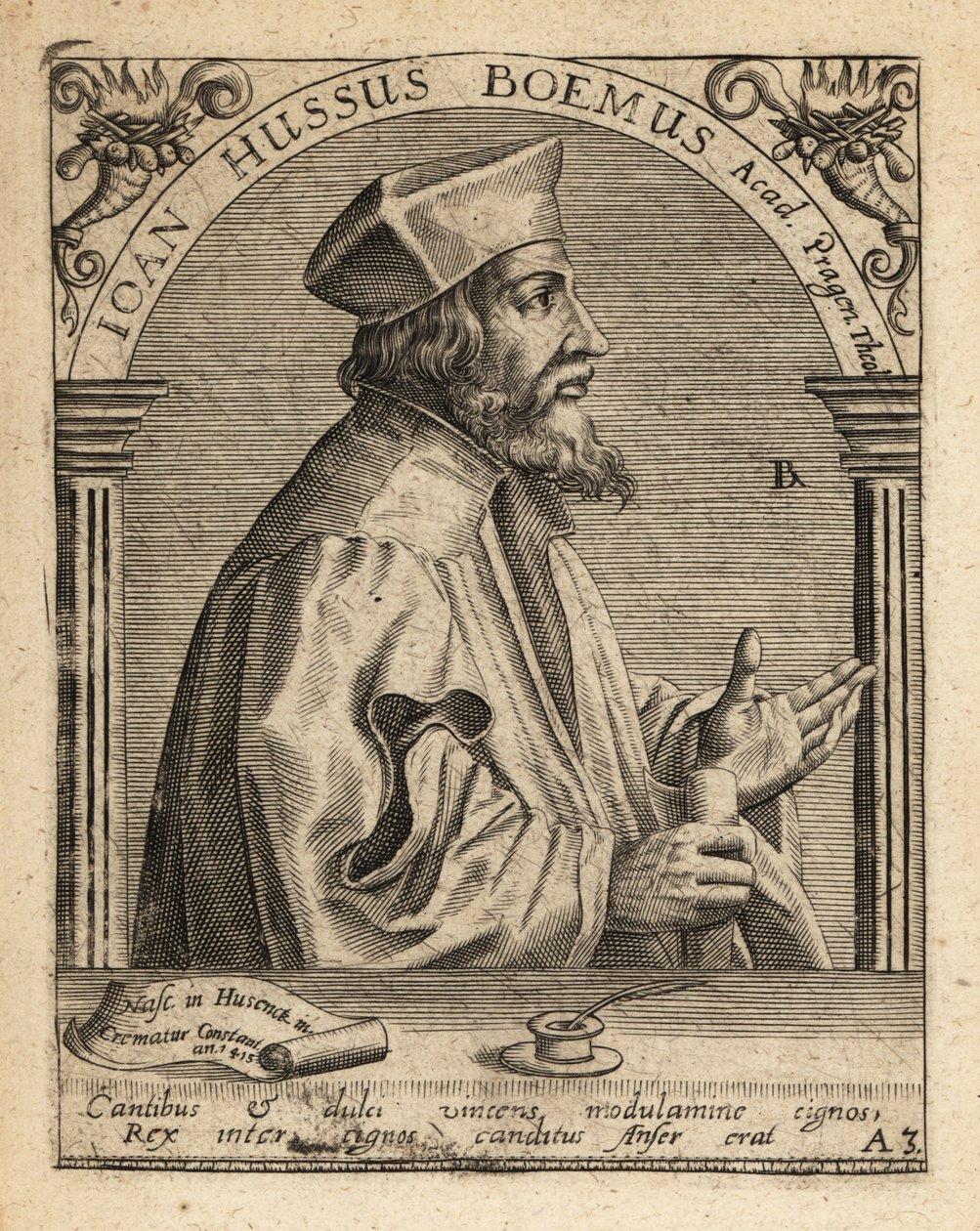 Jan Hus da Theodore de Bry
