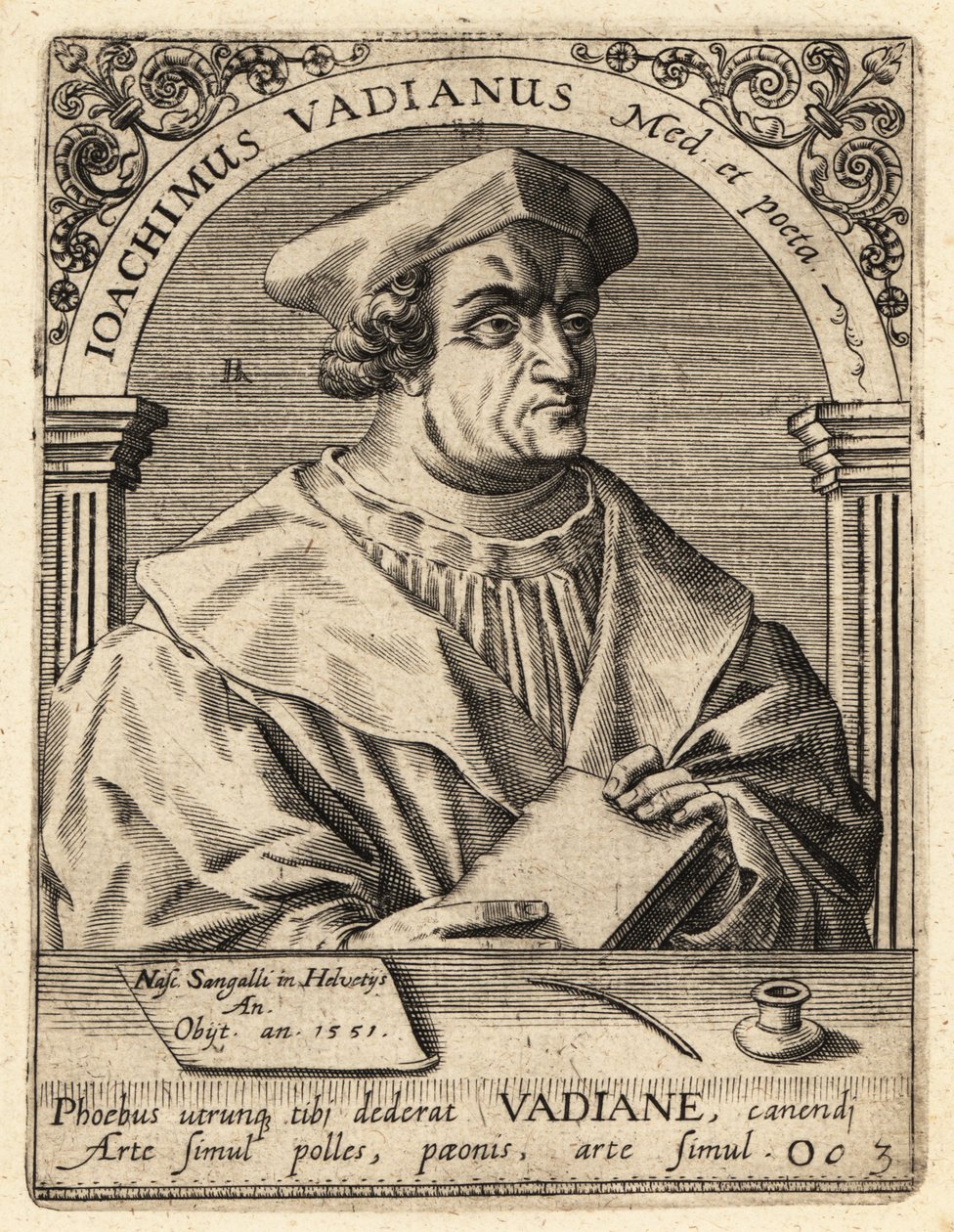 Joachim von Watt, umanista svizzero da Theodore de Bry