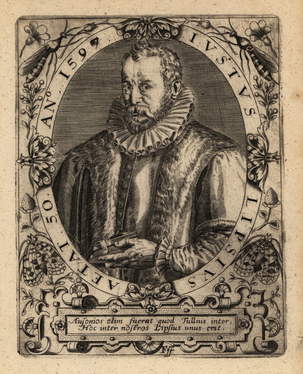Joest Lips, filologo fiammingo da Theodore de Bry