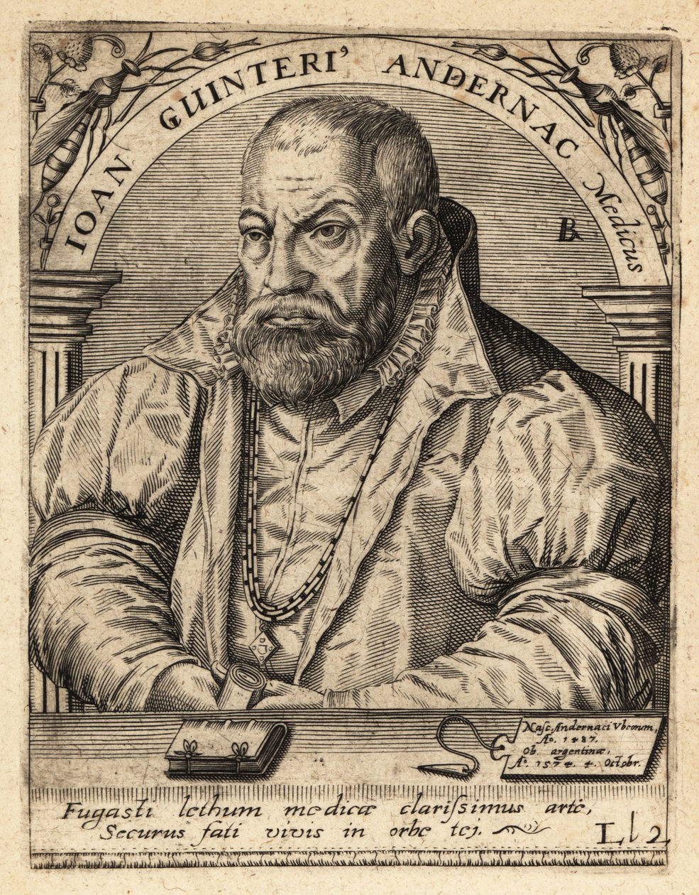 Johann Winter von Andernach, medico tedesco da Theodore de Bry