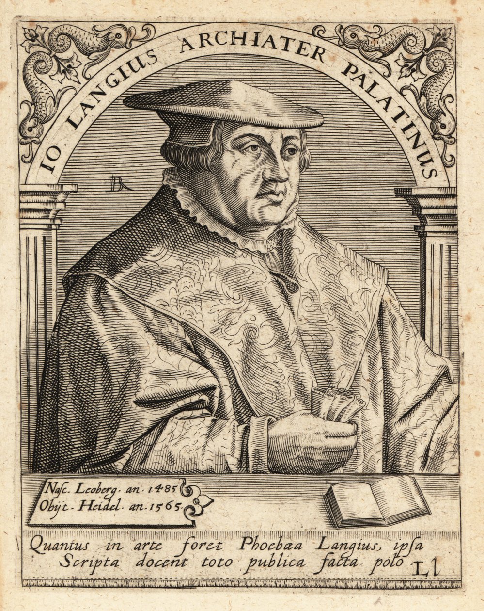 Johannes Lange, medico e chirurgo tedesco da Theodore de Bry