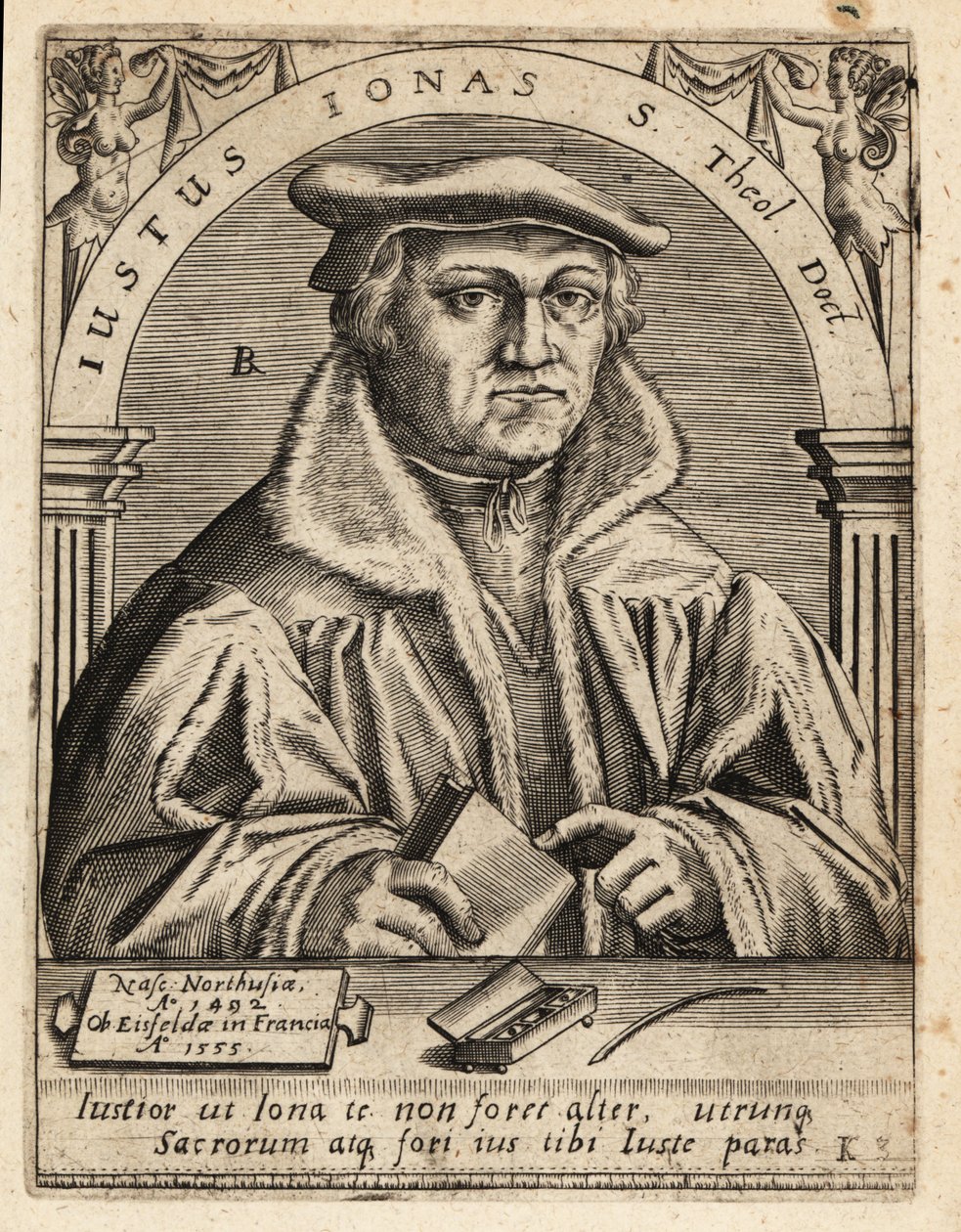 Justus Jonas, il Vecchio da Theodore de Bry