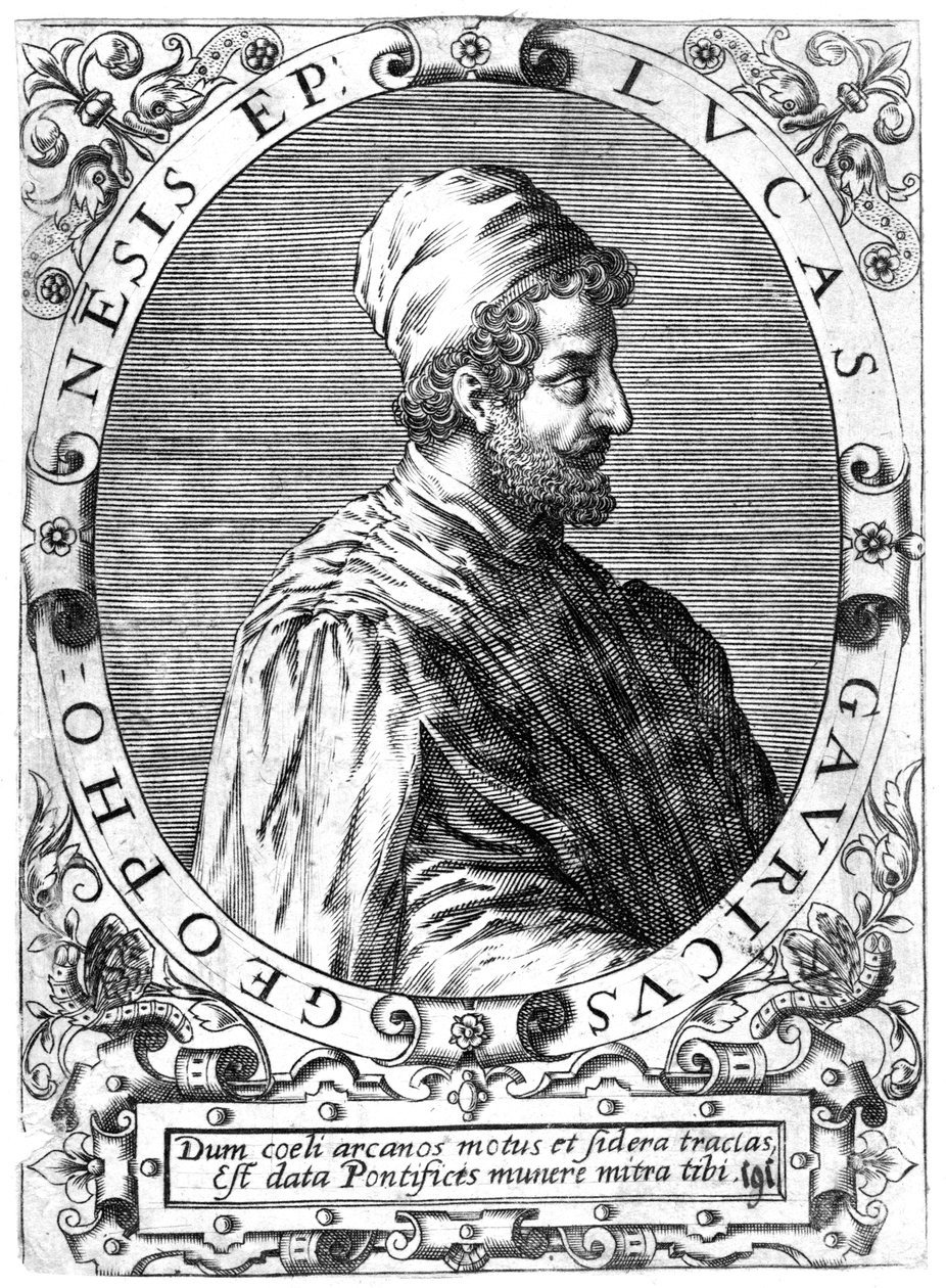 Lucas Gaurico, astronomo, astrologo e matematico italiano, XVI secolo da Theodore de Bry