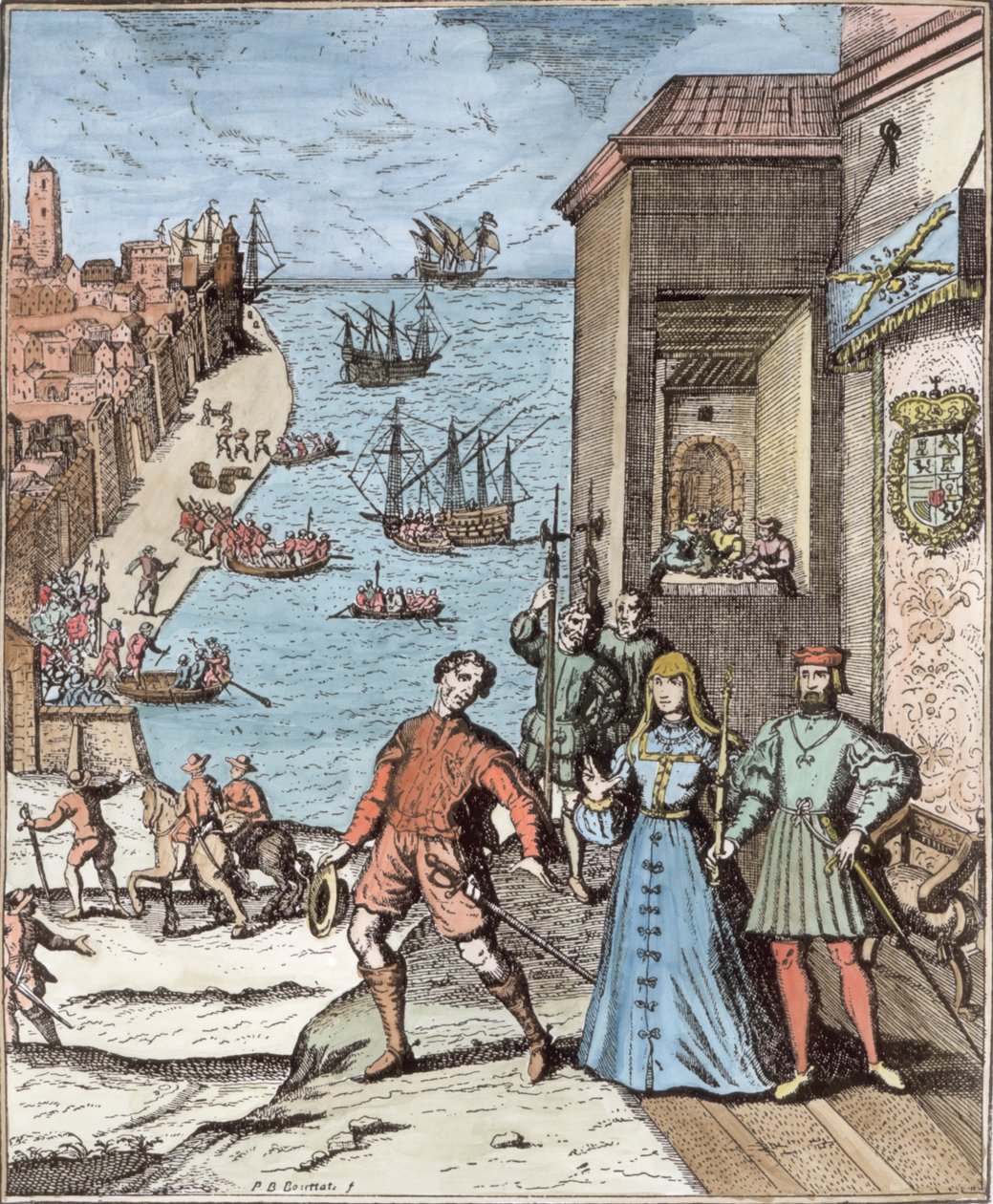 Addio di Colombo con Ferdinando e Isabella, da 