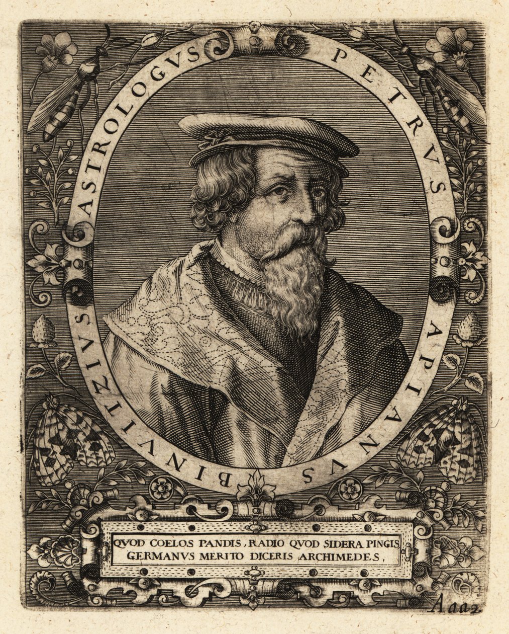 Peter Apian, astronomo tedesco da Theodore de Bry