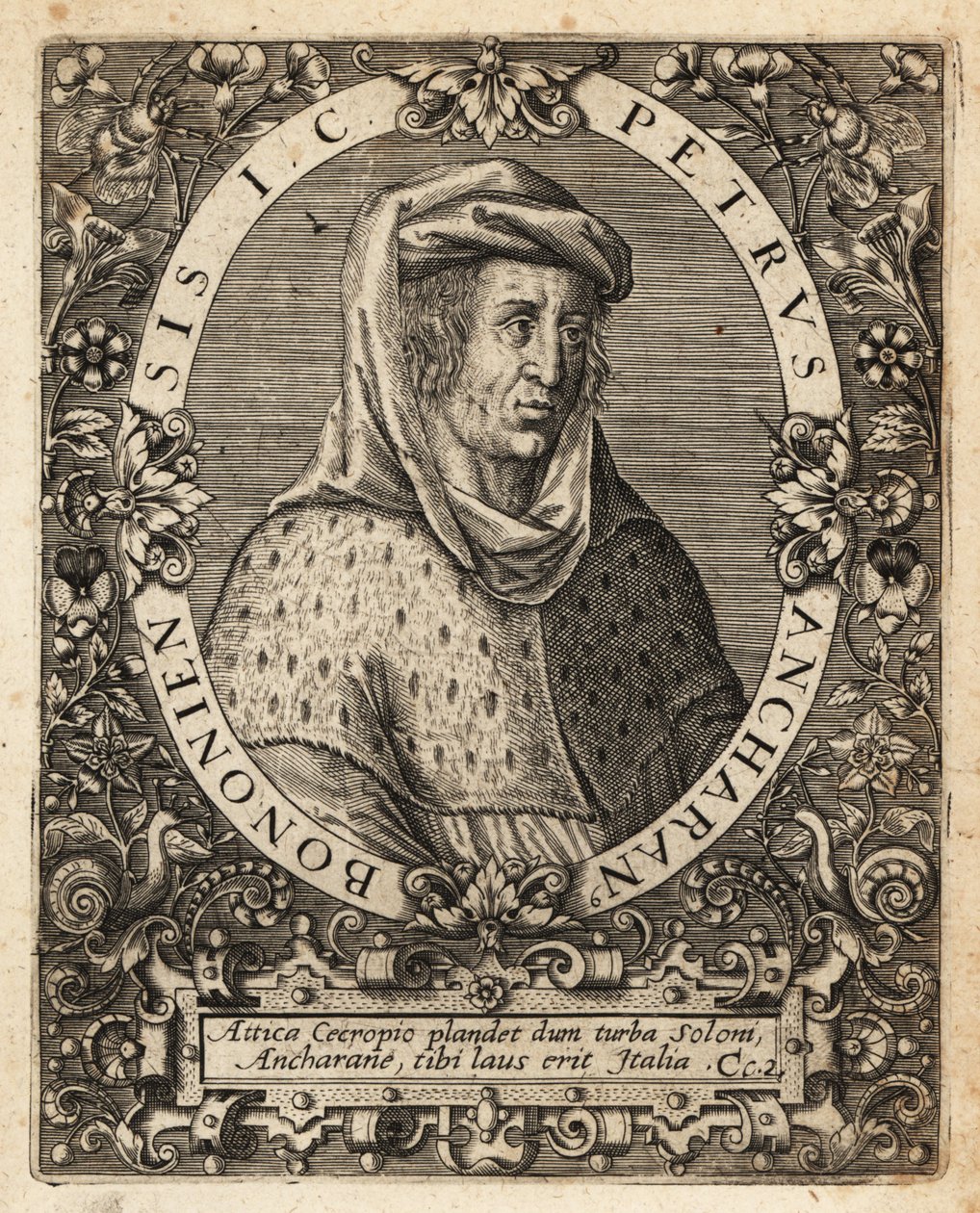 Pietro di Ancarano, c.1333-1416, giurista italiano da Theodore de Bry