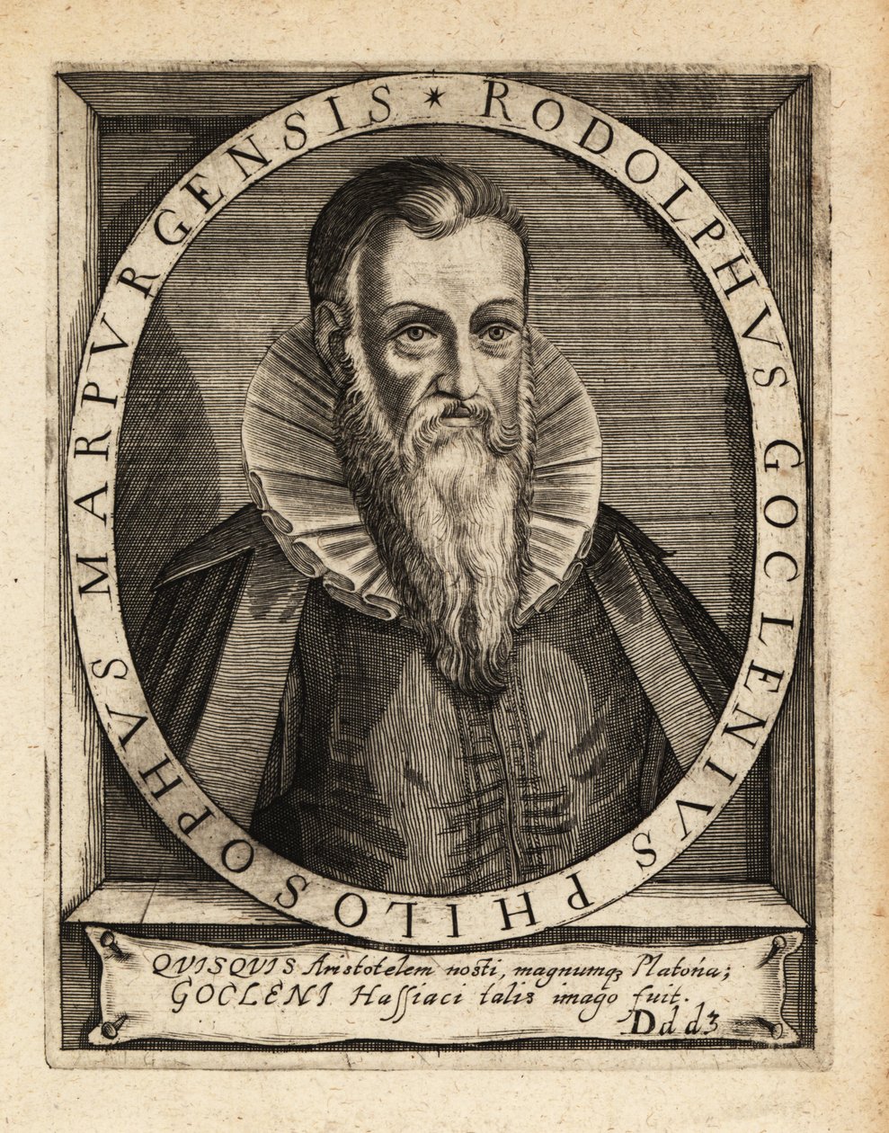 Rudolph Goclenius il Vecchio da Theodore de Bry