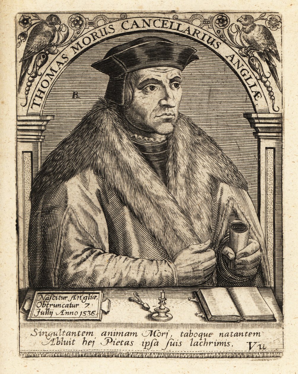 Sir Thomas More, avvocato inglese da Theodore de Bry