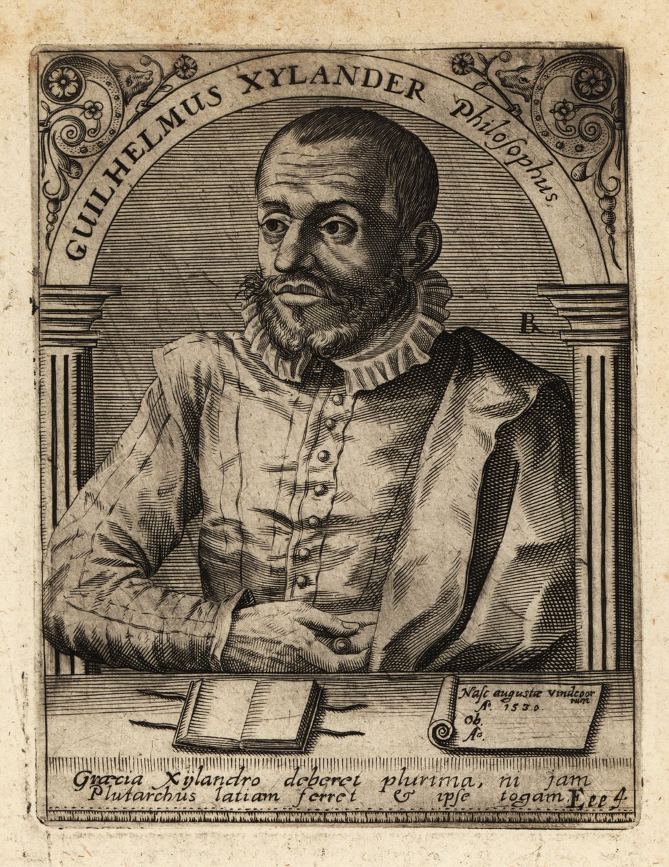 Wilhelm Xylander, studioso classico tedesco da Theodore de Bry