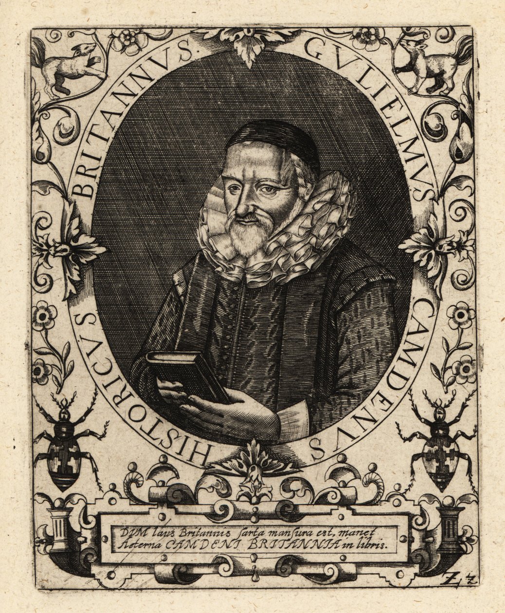 William Camden, antiquario inglese da Theodore de Bry