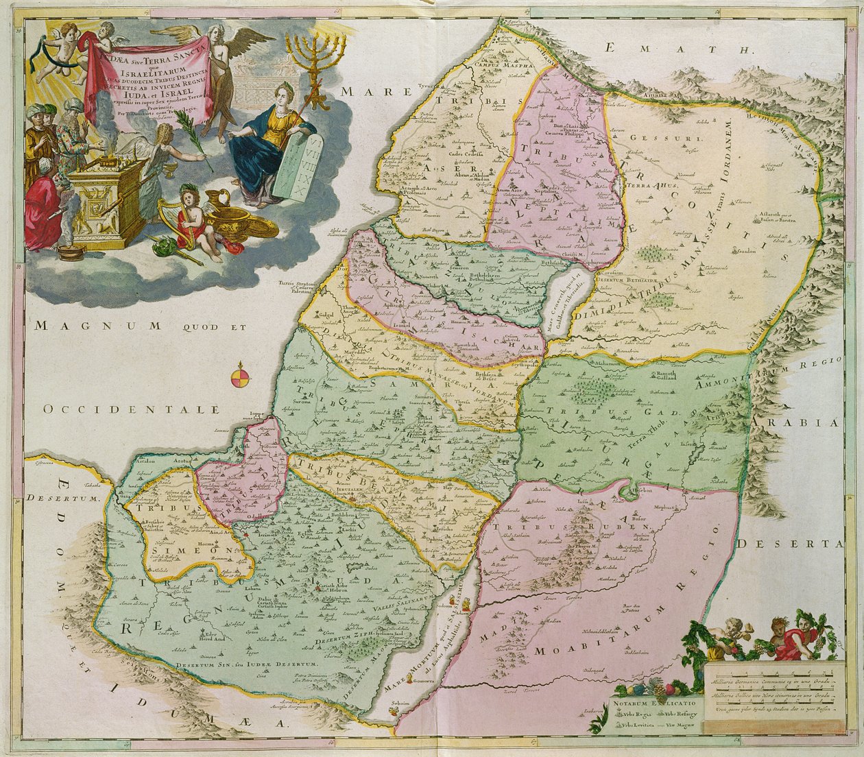 Mappa della Terra Santa da Theodorus Danckerts
