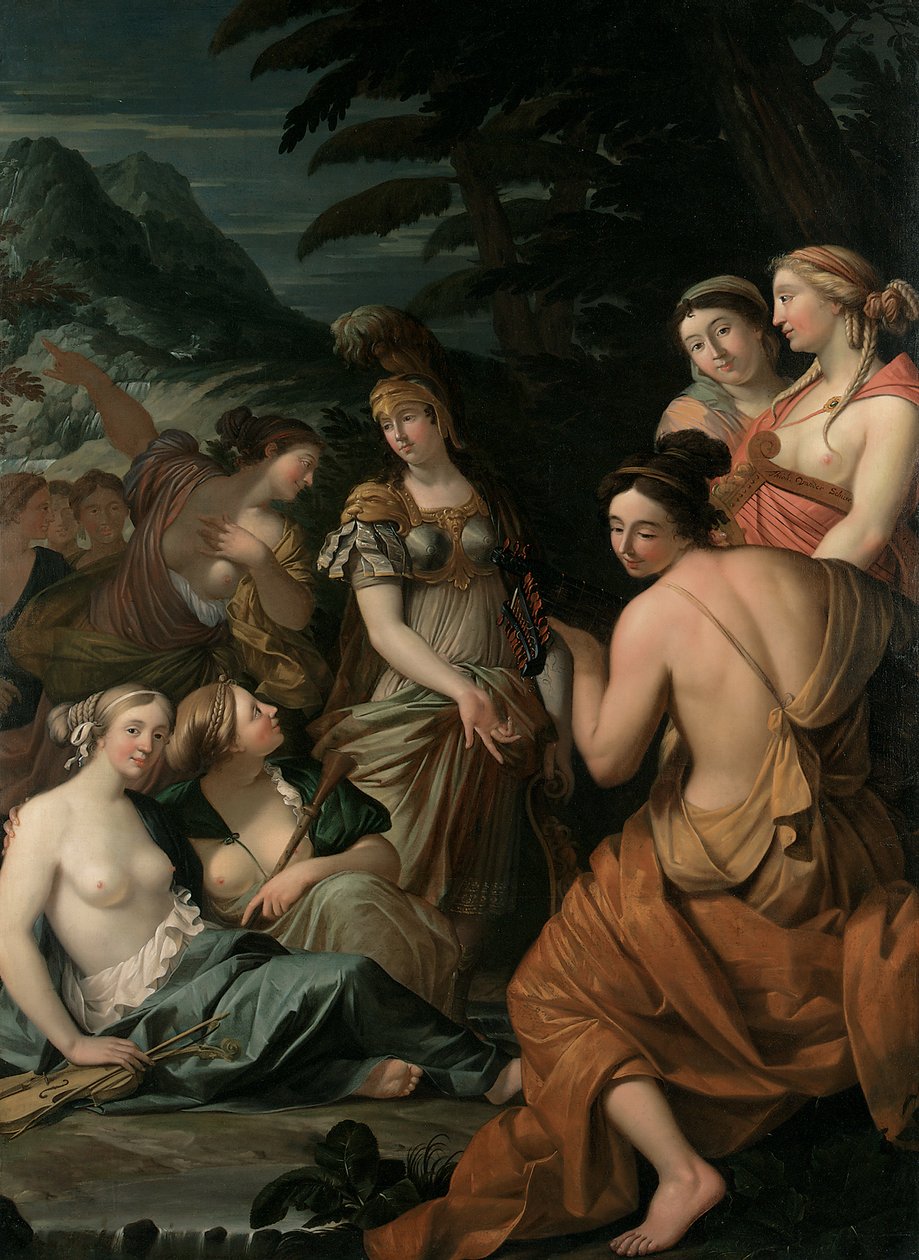 Minerva e le Muse sul Monte Elicona da Theodorus van der Schuer