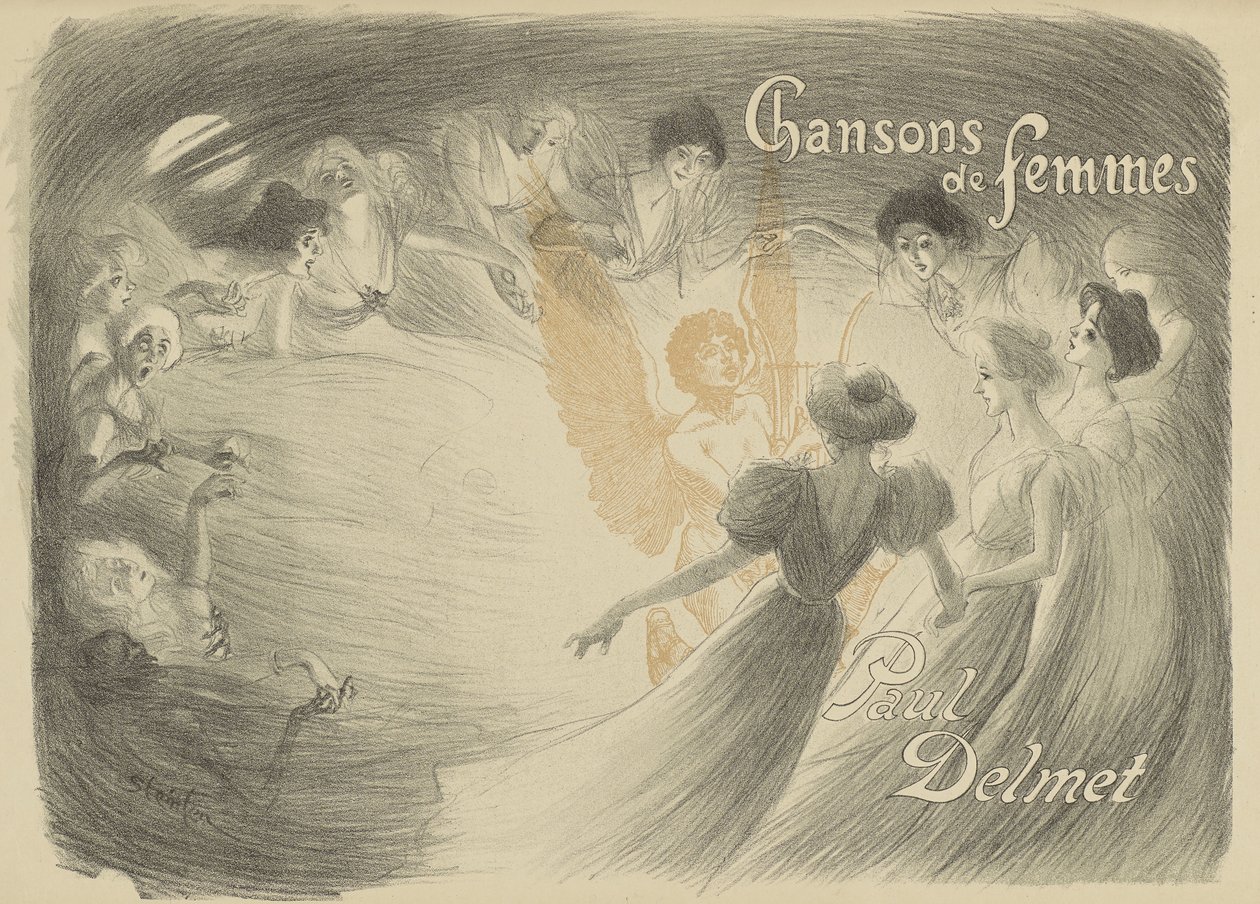 Copertina del libro Chansons de femmes da Théophile Alexandre Steinlen