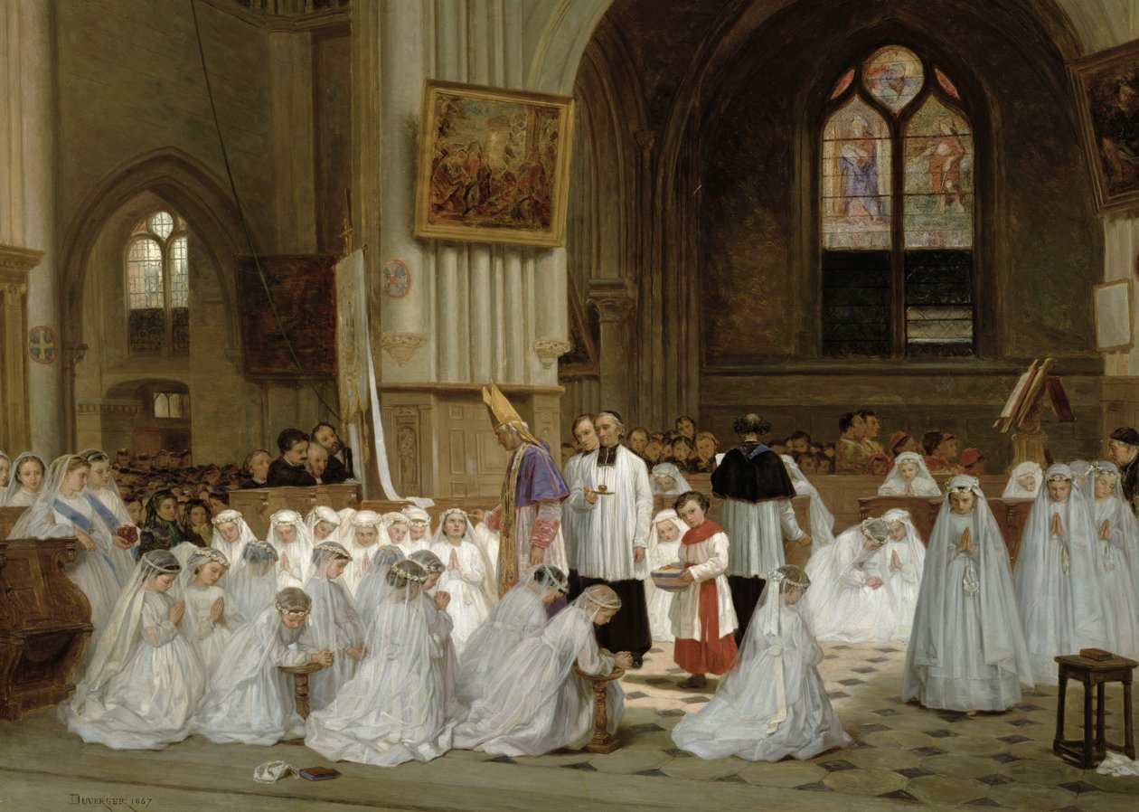 Prima Comunione, 1867 da Theophile Emmanuel Duverger