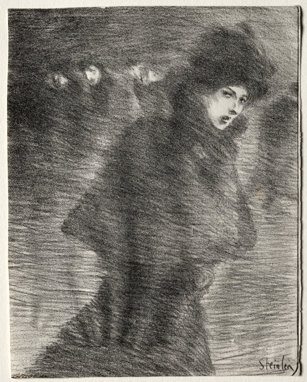 Una donna di passaggio da Théophile Alexandre Steinlen