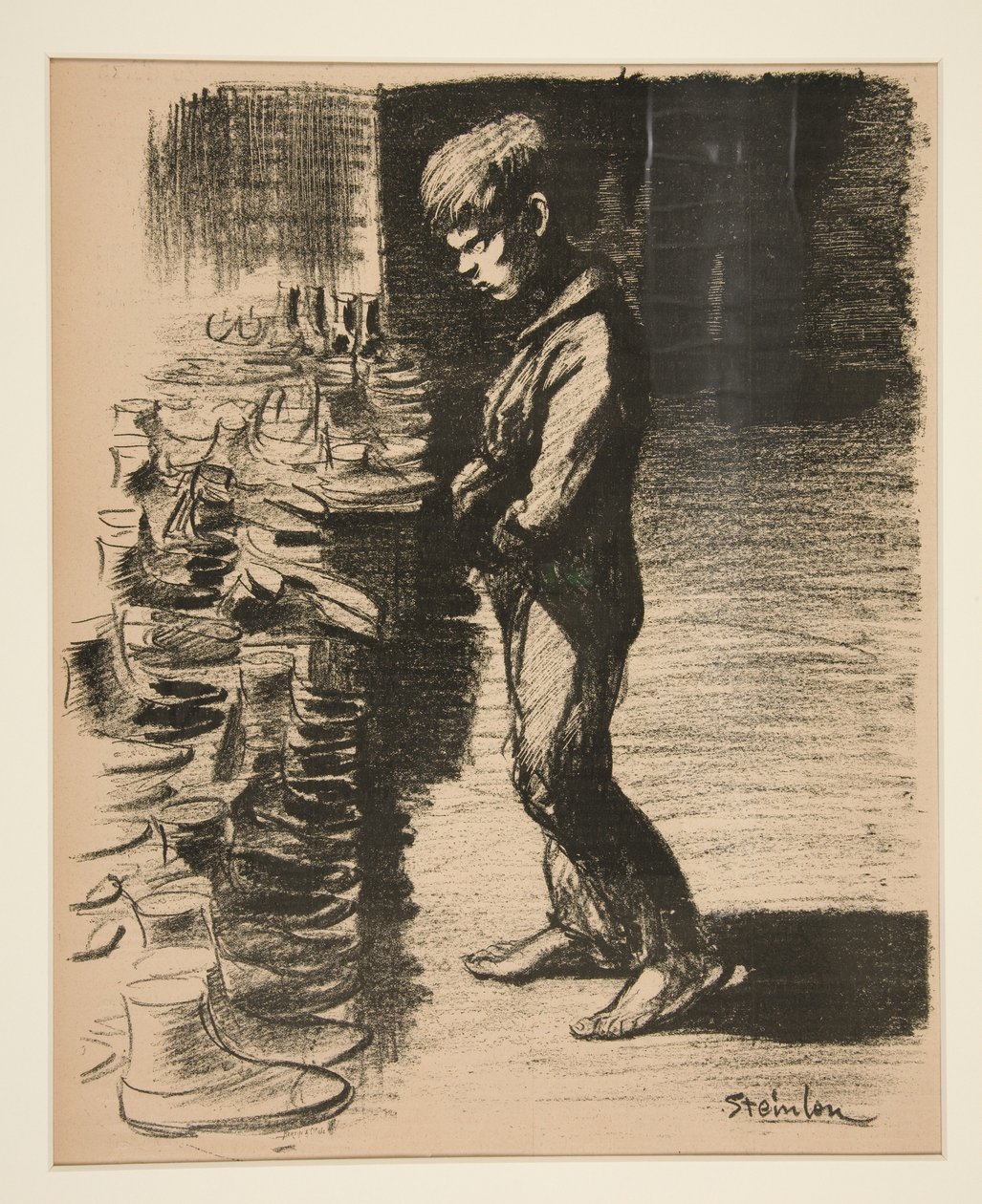 A proposito di stivali (About Boots), copertina di *La Feuille* n. 5, 31 dicembre 1897 da Théophile Alexandre Steinlen