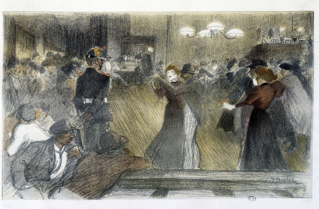 Ballo - disegno di Steinlen da Théophile Alexandre Steinlen
