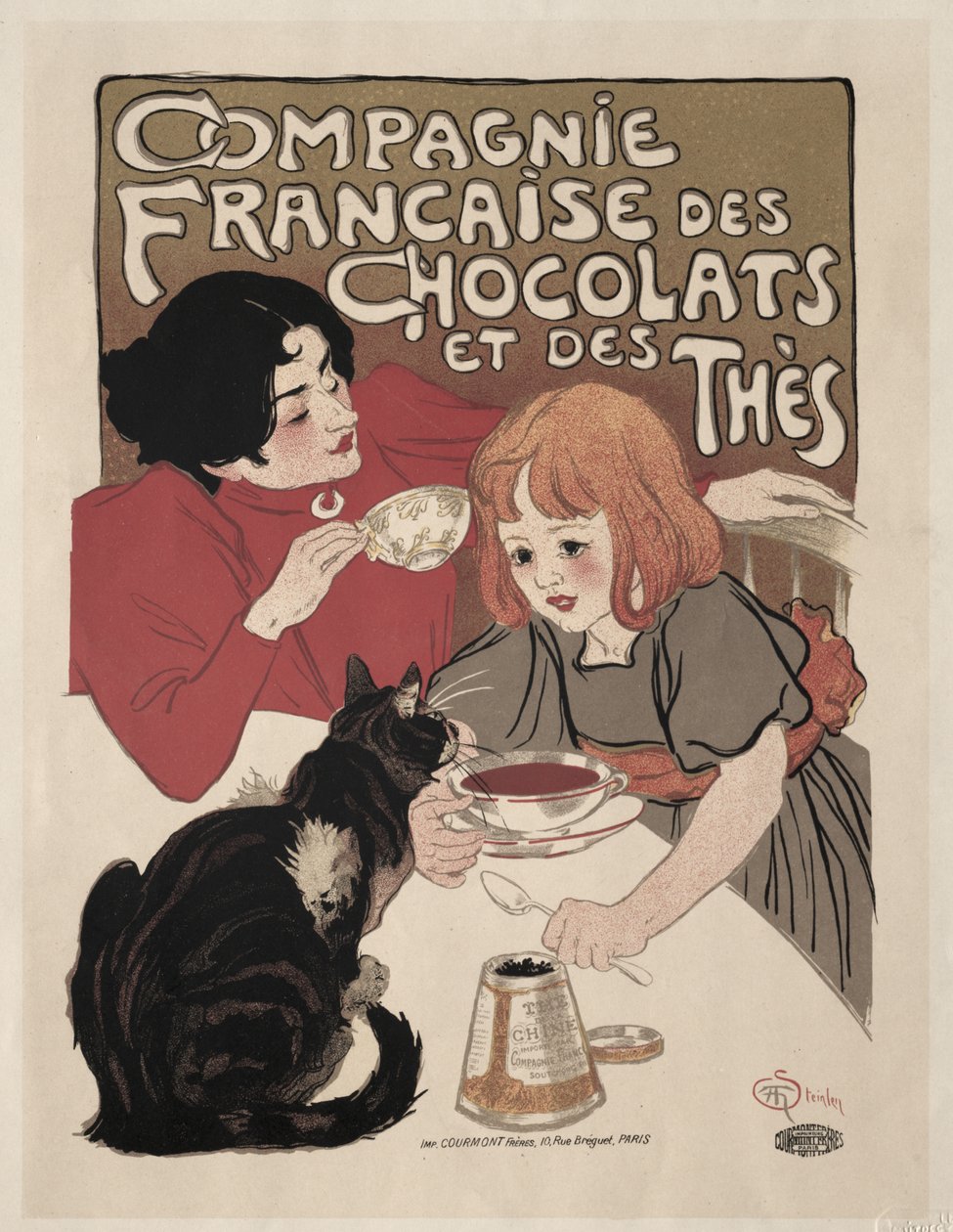 Compagnie Française des Chocolate et des Thés da Théophile Alexandre Steinlen