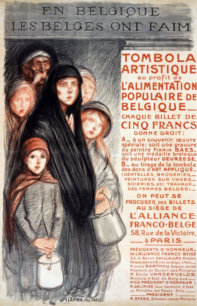 In Belgio i belgi hanno fame da Theophile Alexandre Steinlen