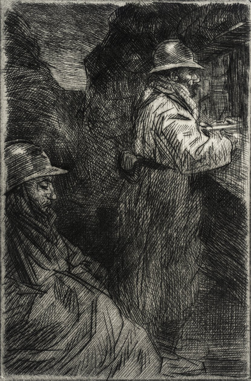 Nella caserma da Théophile Alexandre Steinlen