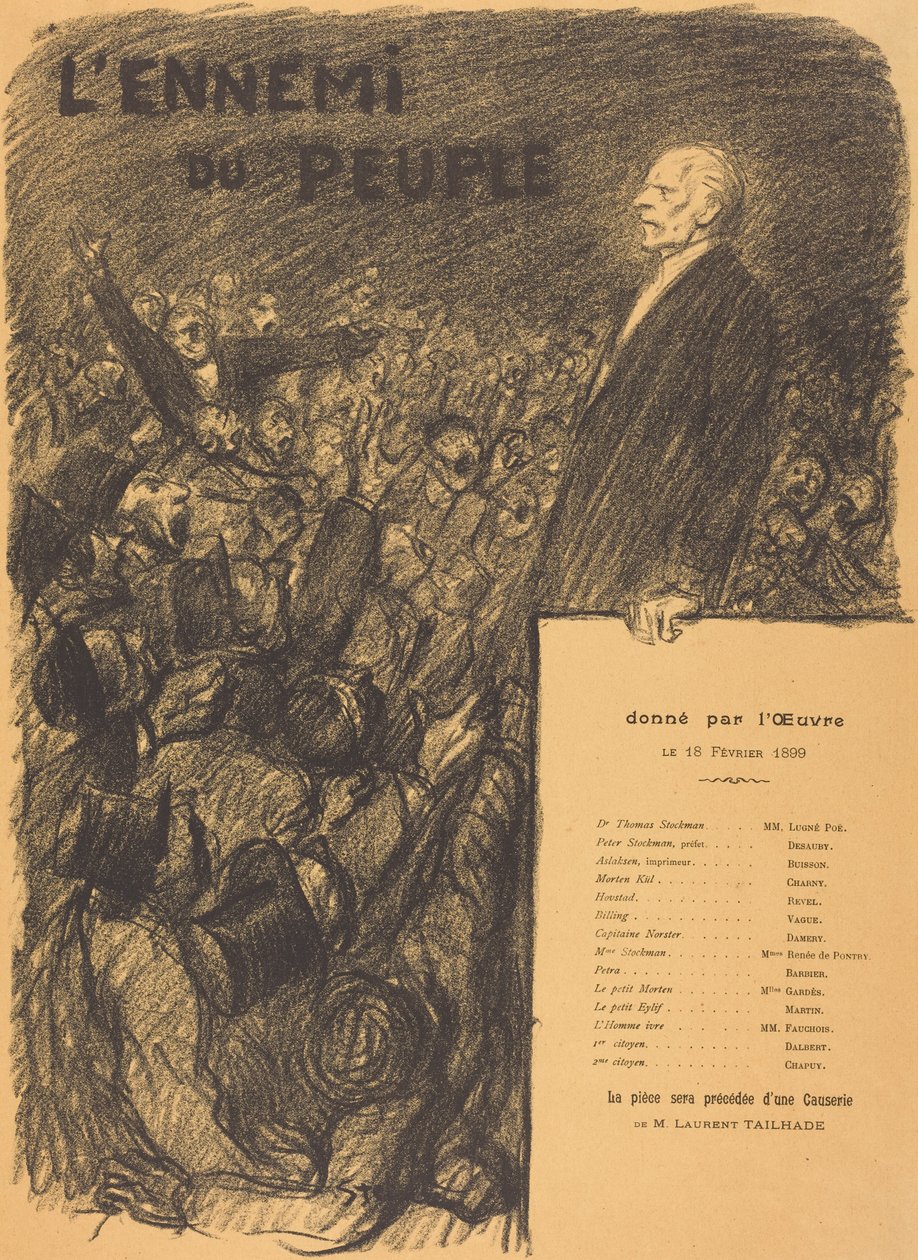 Il nemico del popolo da Théophile Alexandre Steinlen