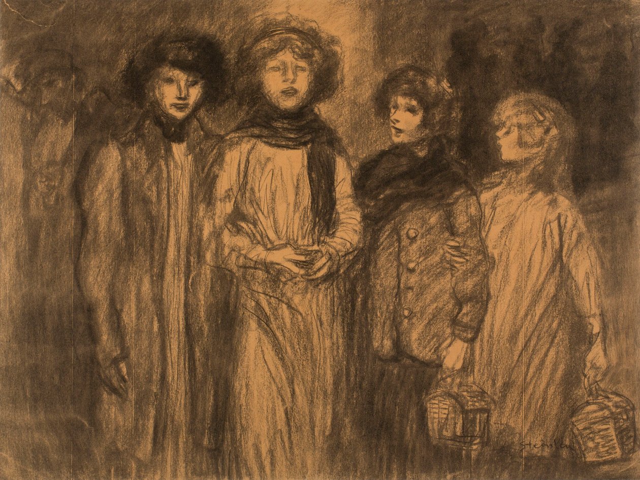 Le cucitrici da Théophile Alexandre Steinlen