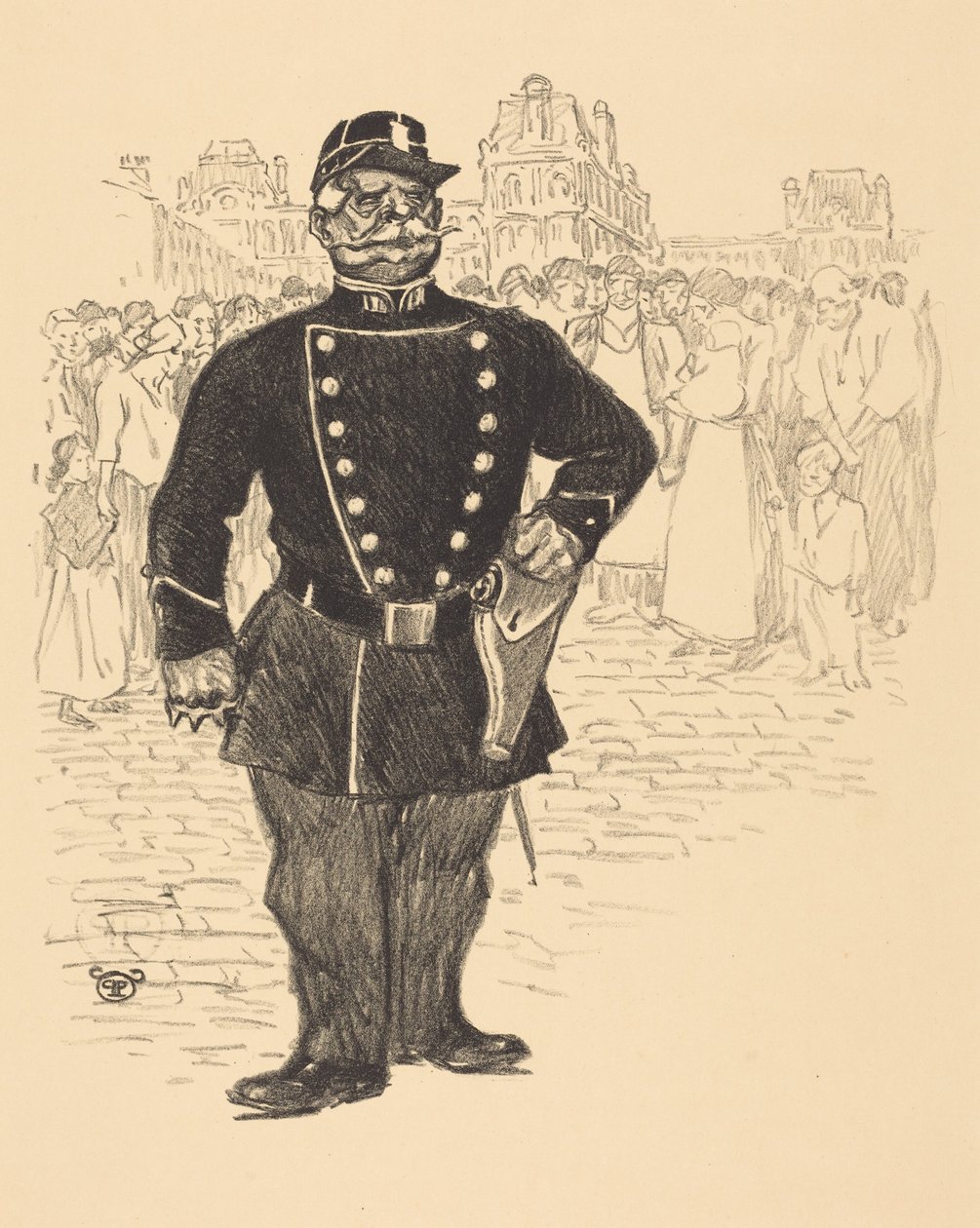 Pace nelle strade da Théophile Alexandre Steinlen