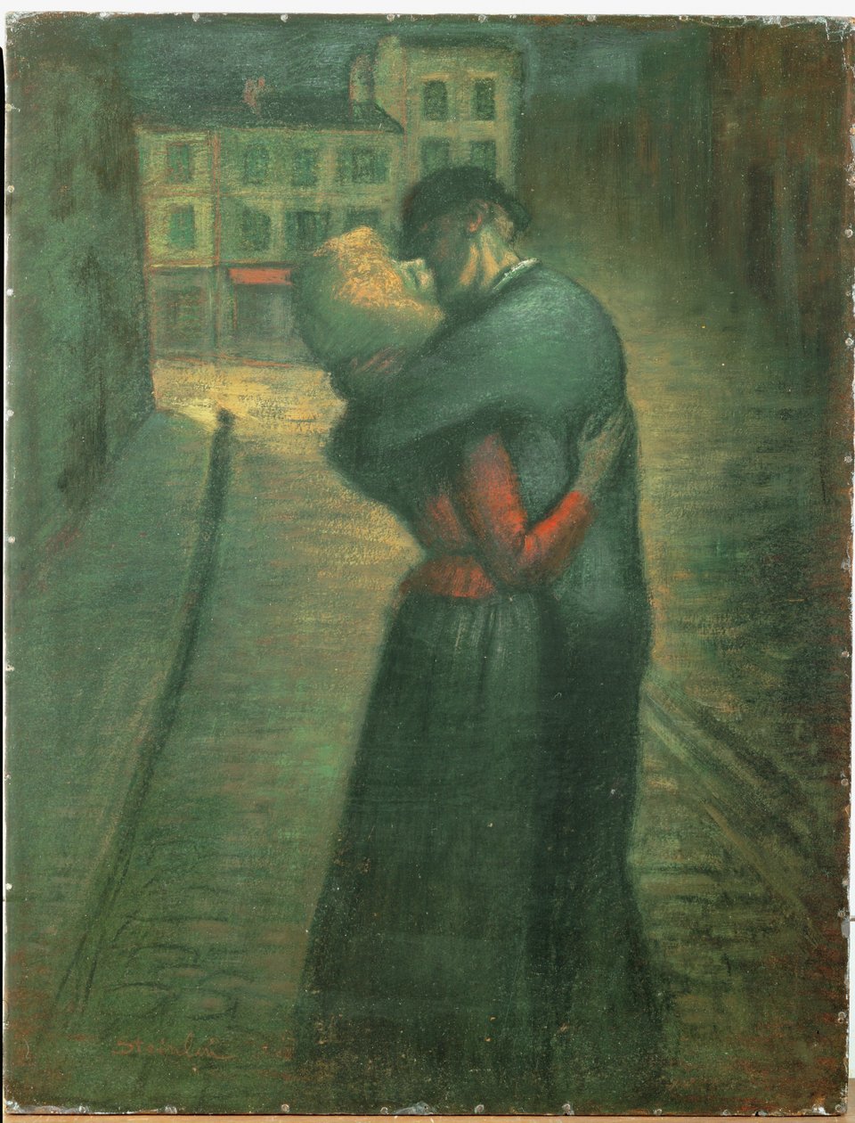 Incontro serale (olio su tela) da Theophile Alexandre Steinlen