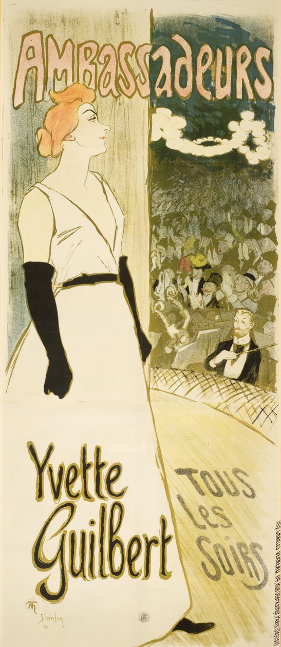 Yvette Guilbert da Théophile Alexandre Steinlen