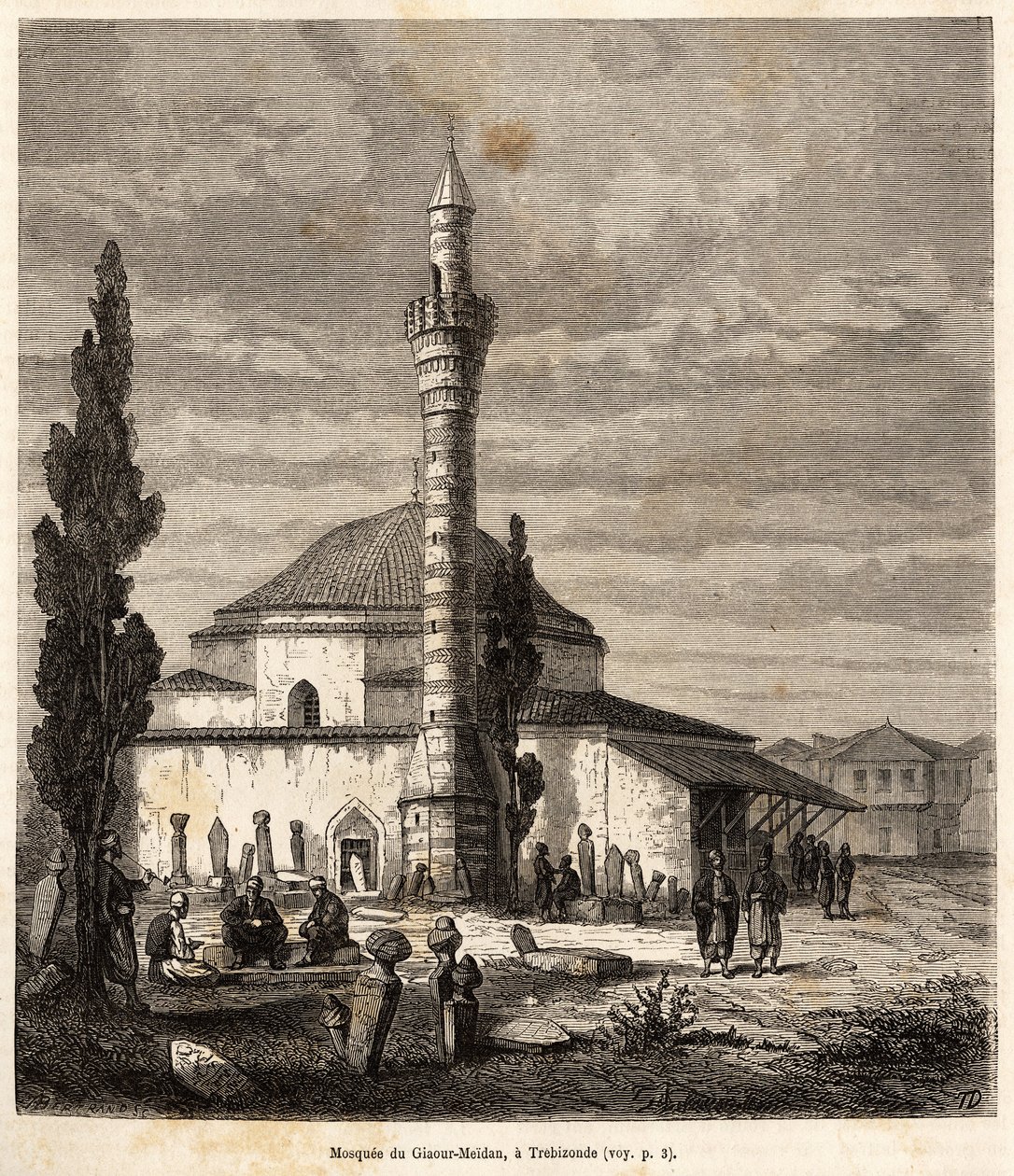 La moschea di Giaour-Meidan (Giaour Meidan) a Trebisonda (l