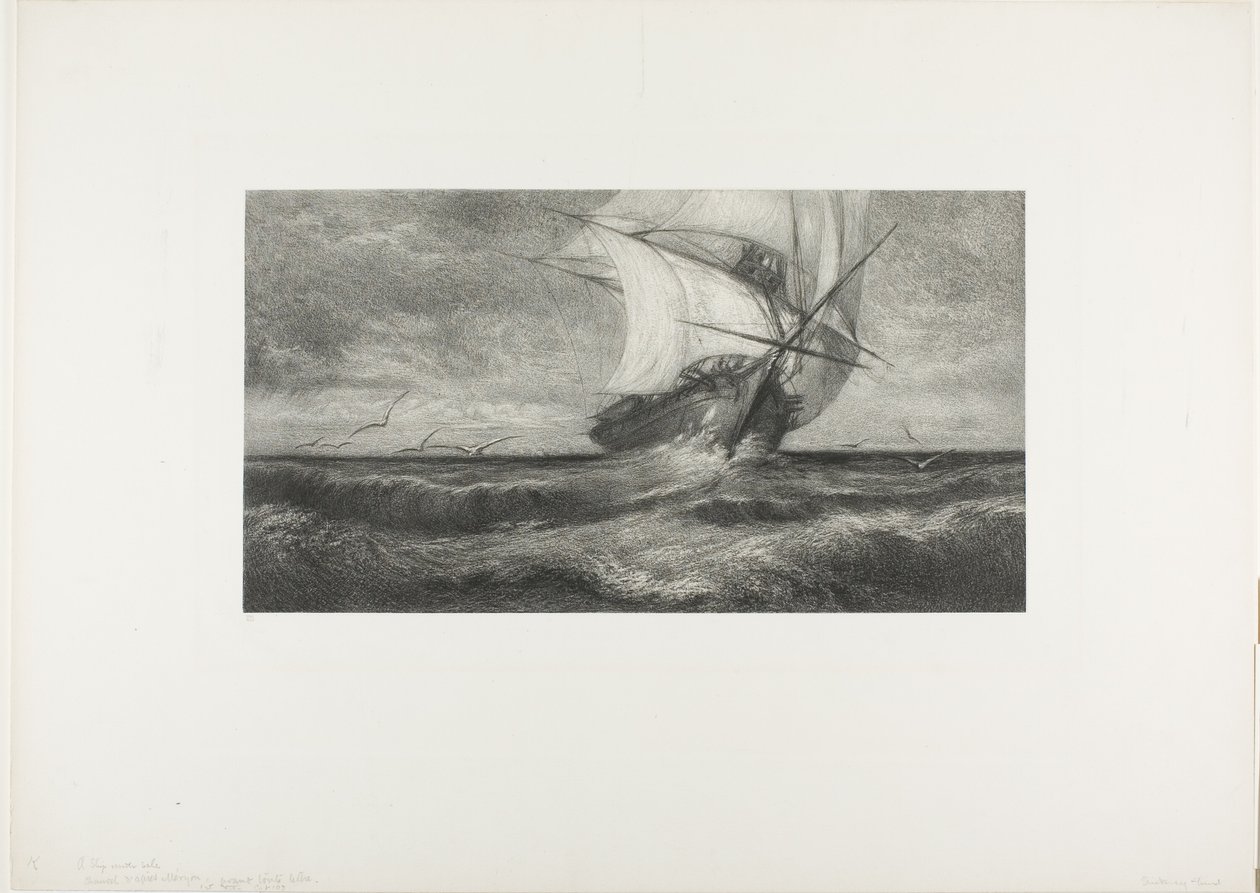 La Nave Fantasma da Theophile Narcisse Chauvel