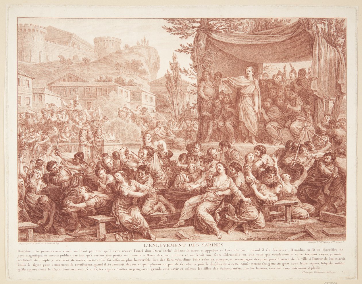 Il ratto delle Sabine da Therèse Éléonore Lingée