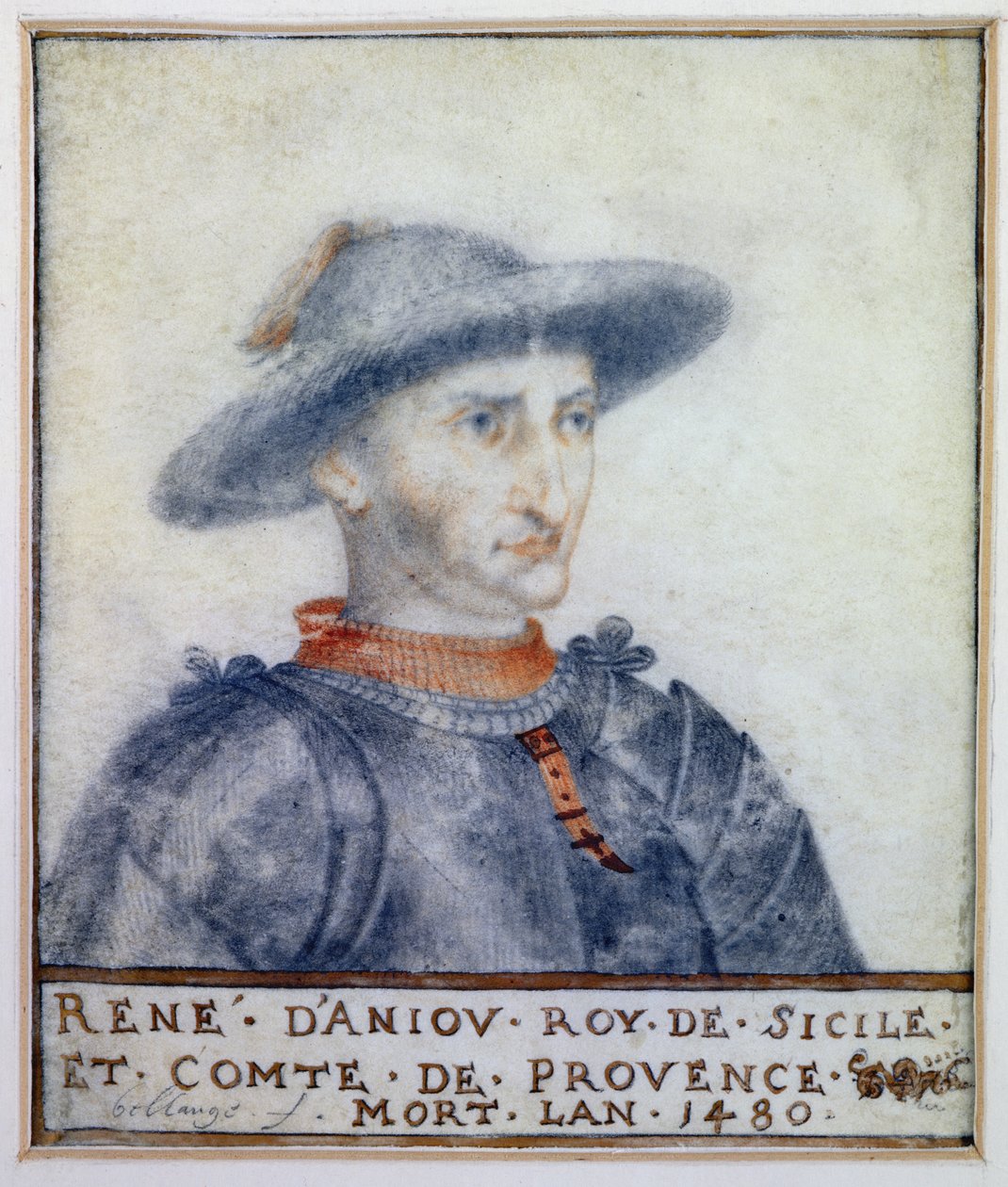 Ritratto di Renato I (1409-80) Duca d