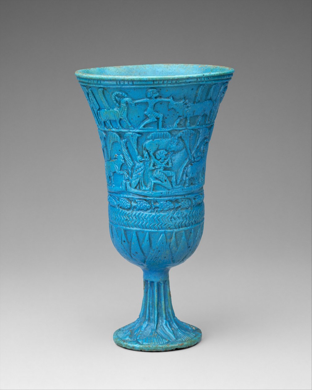 Calice a forma di loto, c.945-664 a.C. da Third Intermediate Period Egyptian
