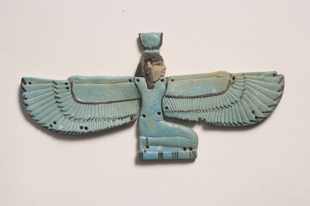 Pettorale della dea alata Iside (faience) da Third Intermediate Period Egyptian