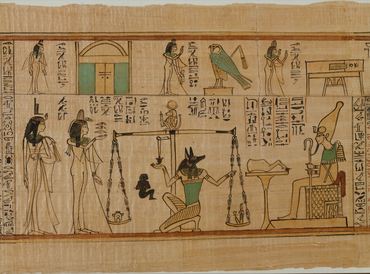 Il papiro funerario del cantante di Amon Nany, c.1050 a.C. da Third Intermediate Period Egyptian