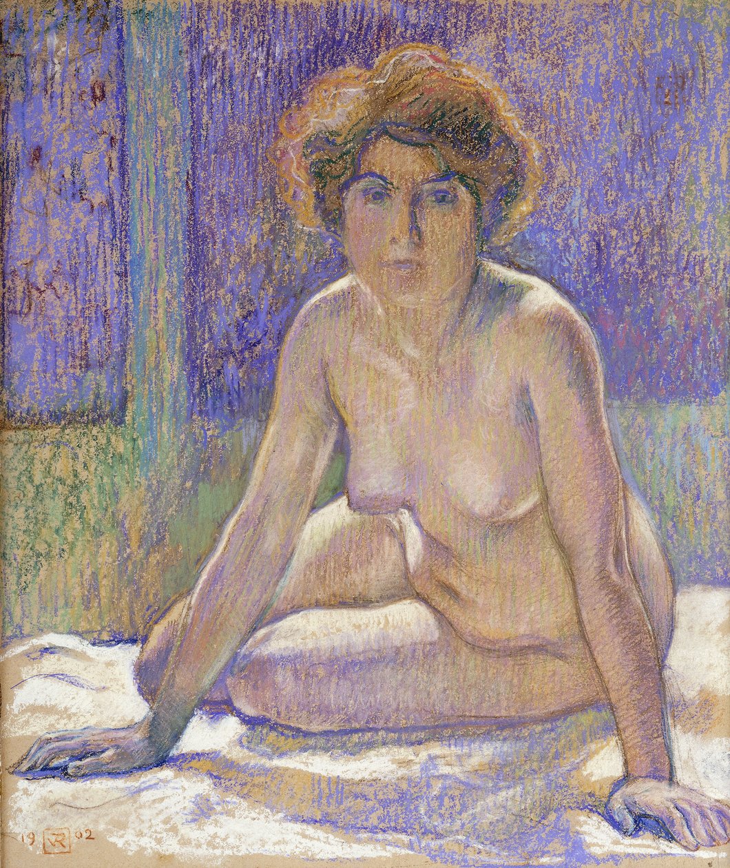Donna nuda seduta, c.1912 da Théo van Rysselberghe