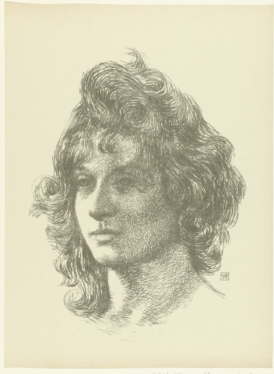 Ritratto di giovane donna da Théo van Rysselberghe