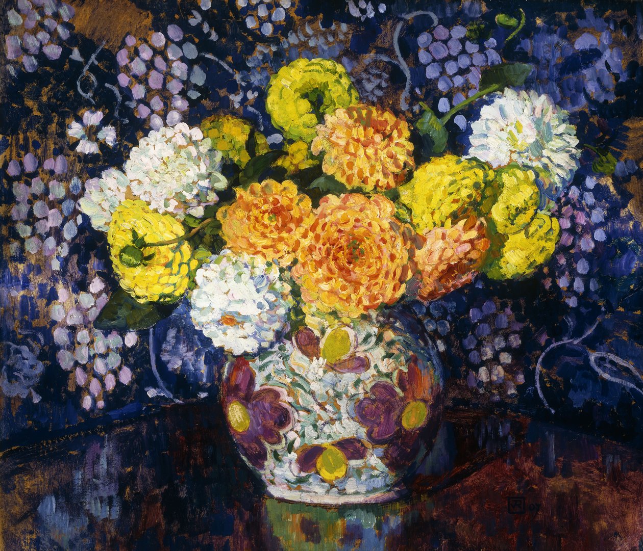 Vaso di fiori da Théo van Rysselberghe